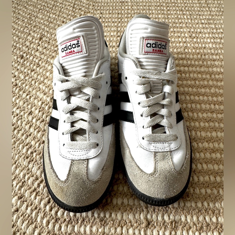 Adidas Samba White and Black Sneakers